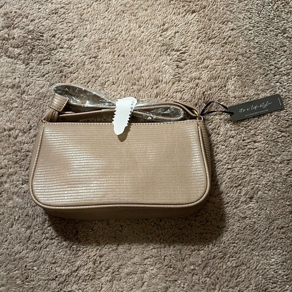 Taupe shoulder bag